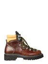 Dsquared2 Cervino Leather Hiking Boots In Marrone
