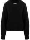 BA&SH HOODED WOOL-KNIT JUMPER