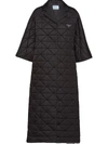 PRADA QUILTED SHORT-SLEEVE RAINCOAT