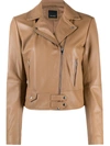 PINKO LEATHER BIKER JACKET