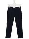 Paolo Pecora Kids' Tailored Straight-leg Trousers In Blue