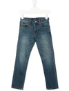 Polo Ralph Lauren Mid-rise Straight Jeans In Blue