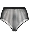 BALMAIN SEMI-SHEER HIGH-WAISTED BRIEFS