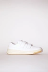Acne Studios White Velcro Perey Sneakers In White