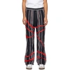 AHLUWALIA AHLUWALIA NAVY ECHO LOUNGE PANTS