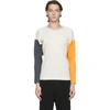 ISSEY MIYAKE BEIGE PLEATED TRICOLOR QUARTET LONG SLEEVE T-SHIRT