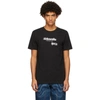 AHLUWALIA BLACK 'FREQUENCY' T-SHIRT