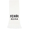FENDI FENDI 白色徽标围巾