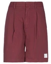 DEPARTMENT 5 DEPARTMENT 5 WOMAN SHORTS & BERMUDA SHORTS BURGUNDY SIZE 26 COTTON,13521076OQ 4