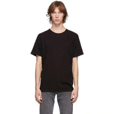 Rag & Bone Classic Crewneck Slim Fit Cotton T-shirt In Jet Black