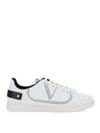 Valentino Garavani Backnet Sneakers In White Black