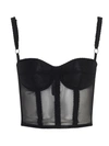 DOLCE & GABBANA TOP BUSTIER IN BLACK