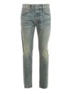 ZEGNA VINTAGE EFFECT DENIM JEANS