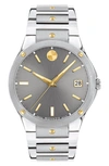 Movado Men's Swiss Se Gold Pvd & Stainless Steel Bracelet Watch 41mm In Two-tone