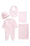 Kissy Kissy Simple Stripes 5-piece Set In Pink