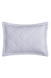 Matouk Matteo Quilted Standard Sham In Sea