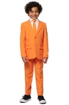 Opposuits Kids' The Orange Two-piece Suit With Tie In Orange