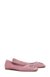 TORY BURCH GEORGIA SQUARE TOE BALLET FLAT,76545