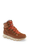 Sorel Women's Kinetic Conquest Sneakers Women's Shoes In Velvet Tan Leather/ Suede