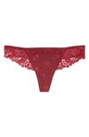 SIMONE PERELE 'WISH' EMBROIDERED TANGA THONG,12B710