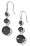 Ippolita Women's Lollipop Lollitini Sterling Silver, Hematite Doublet & Hematite 3-stone Drop Earrings