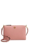 TORY BURCH MERCER PEBBLED ZIP CROSSBODY BAG,61385