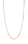 BONY LEVY BONY LEVY 14K GOLD BOX CHAIN NECKLACE,F1UP0934Y-18