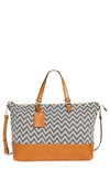 Sole Society Ashla Weekend Tote In Cognac Combo