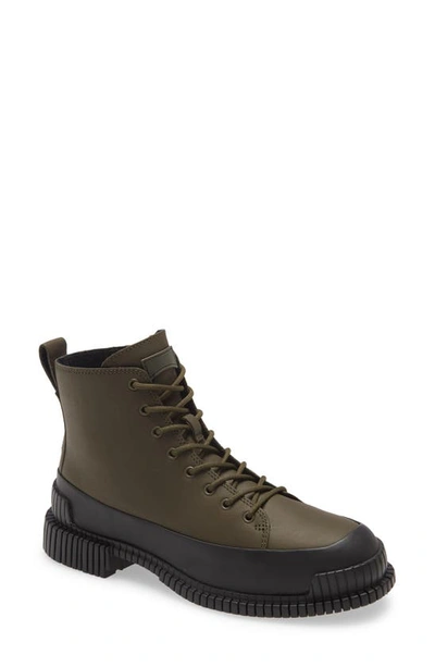 Camper Pix Combat Boot In Green