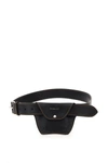 Y/PROJECT POCKET LEATHER BELT,BELT15 S19 S10 BLACK