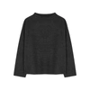 Eileen Fisher Charcoal Boiled Wool Jumper In Charcoal