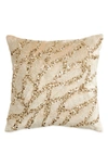 DONNA KARAN GOLD DUST SEQUIN EMBELLISHED ACCENT PILLOW,2OC007549PLX