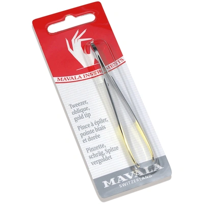 Mavala Oblique Tweezers - Gold Tip