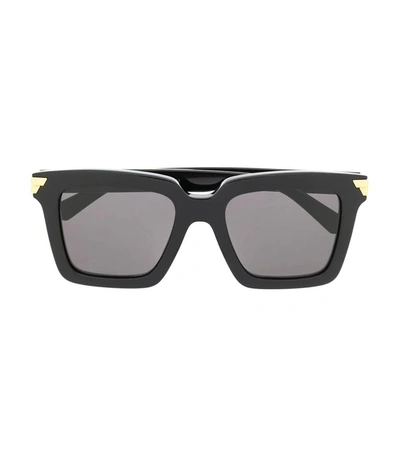 Bottega Veneta Black Square-frame Sunglasses
