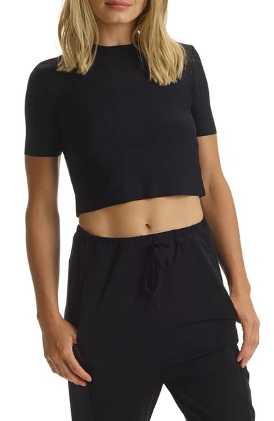 Commando Butter Cropped T-shirt In Black