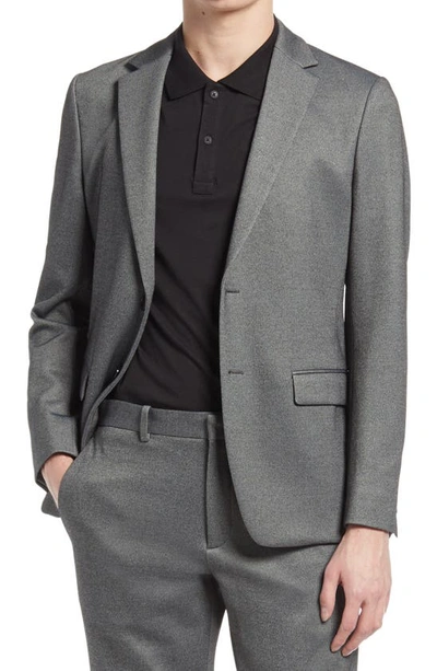 Theory Chambers Slim Fit Suit Jacket In Black Melange/ Black