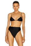 Jade Swim Black Triangle & Expose Bikini In Black