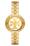 Tory Burch Miller Goldtone Stainless Steel Bracelet Watch