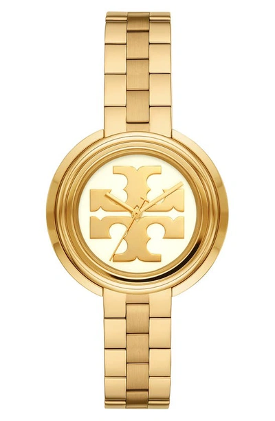 Tory Burch Miller Goldtone Stainless Steel Bracelet Watch In Gold