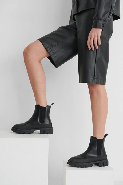 Na-kd Covered Rubber Sole Boots - Black