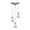 Elk Lighting Arco Baleno - White Swirl In Silver