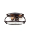 DESIGNER'S FOUNTAIN EATON 3 LIGHT FLUSH MOUNT