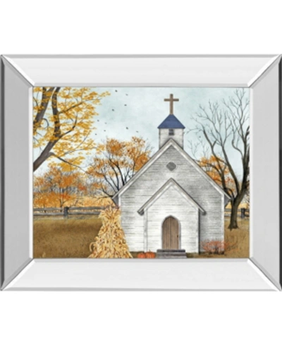 Classy Art Blessed Assurance By Billy Jacobs Mirror Framed Print Wall Art In White