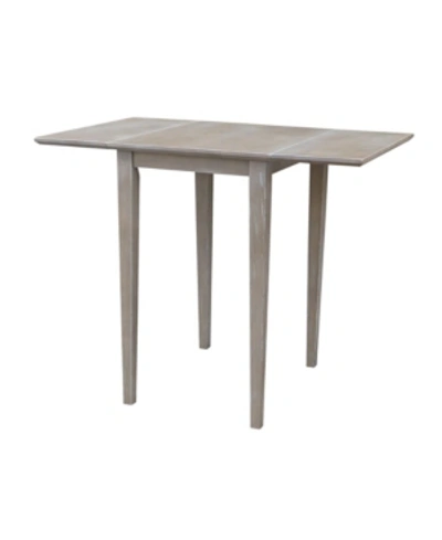 International Concepts Small Dropleaf Table In Heather Gray