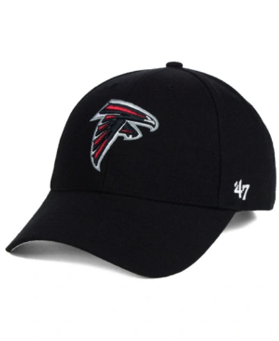 47 Brand Atlanta Falcons Mvp Strapback Cap In Black