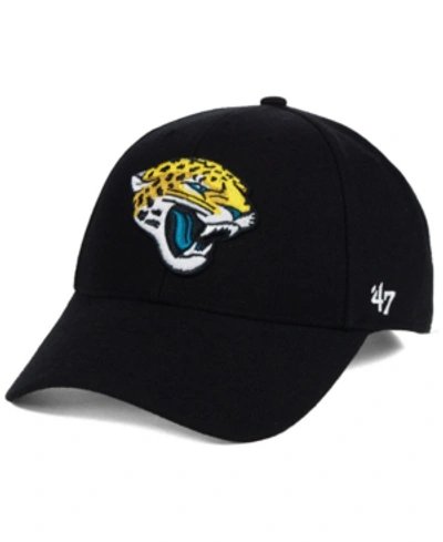 47 Brand Jacksonville Jaguars Mvp Strapback Cap In Black