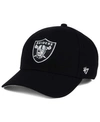 47 Brand Las Vegas Raiders Mvp Strapback Cap In Black