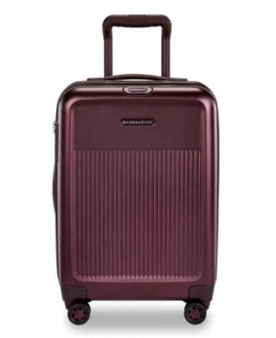 Briggs & Riley Sympatico 2.0 International Carry-on Expandable Spinner In Plum