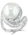 EFFY COLLECTION EFFY CULTURED FRESHWATER PEARL (12-1/2MM) & DIAMOND (3/4 CT. T.W.) RING IN 14K WHITE GOLD (ALSO AVAI