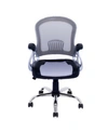 CORLIVING WORKSPACE OFFICE CHAIR WITH LEATHERETTE AND MESH